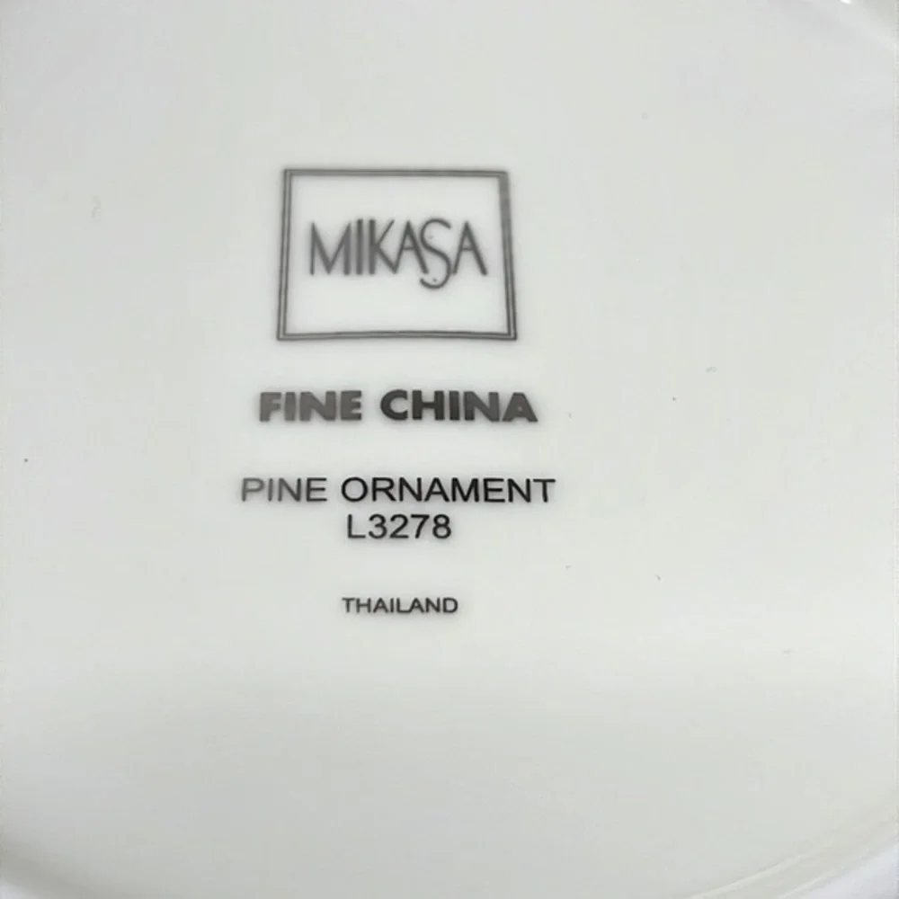 Mikasa Vintage Fine China Pine Ornament Trinket Box